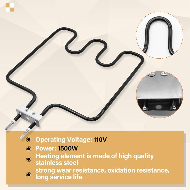 COMVIEE 1500 Watt Heating Element Compatible with Masterbuilt Electric Smoker and Grill, with Adjustable Thermostat Cord Controller, Replacement Parts for Masterbuilt Smokers & Turkey Fryers - Image 4